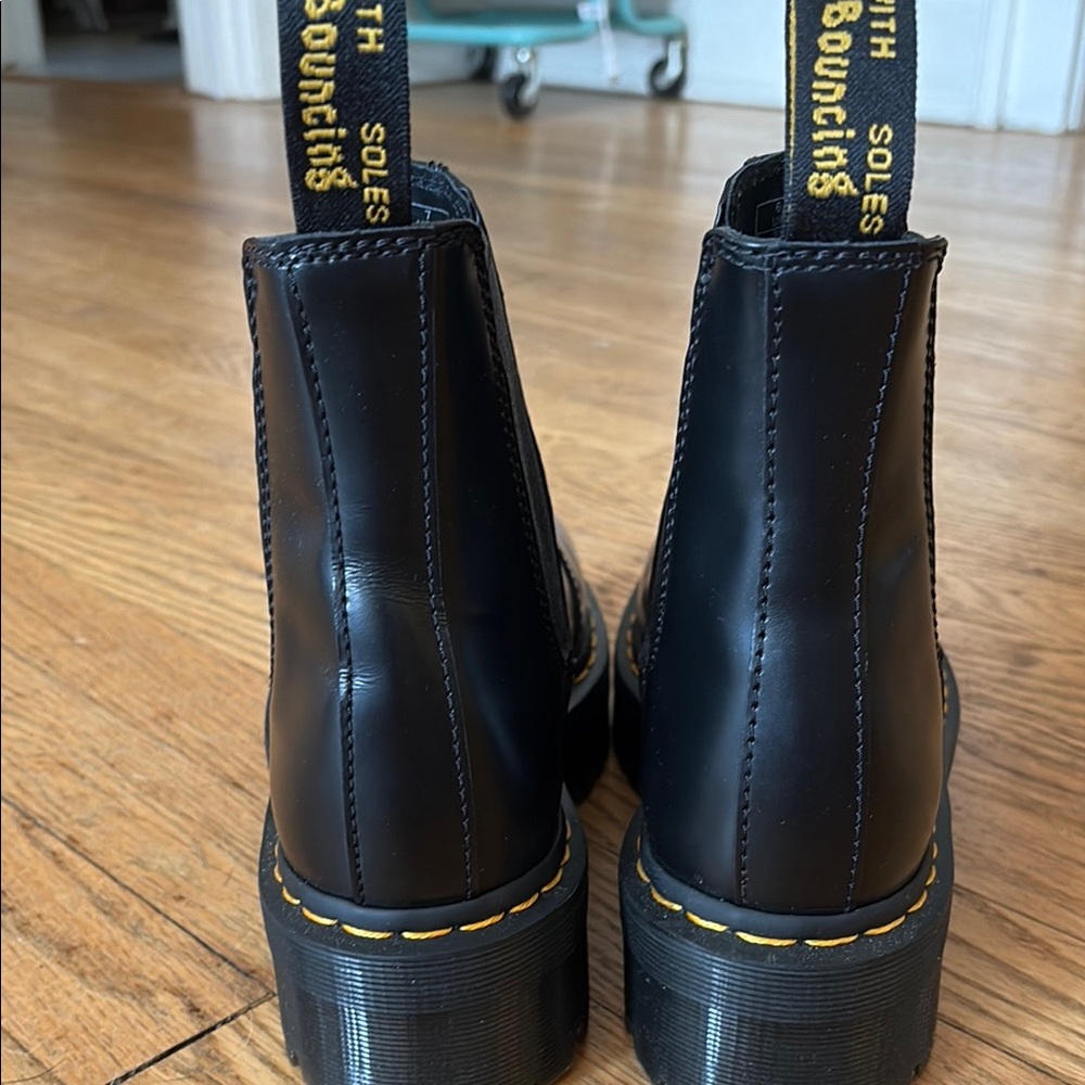 Dr. Martens Black Platform Chelsea Boots - Picture 3 of 5